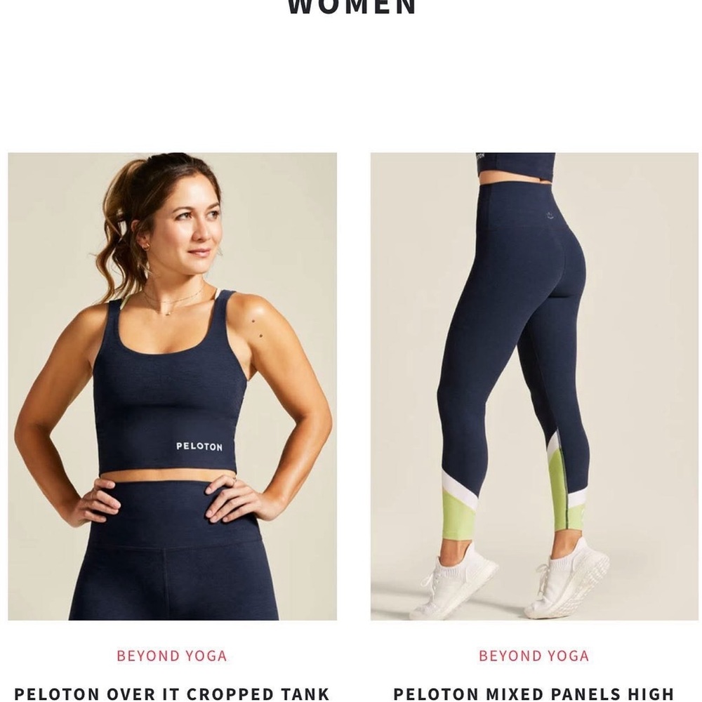 Beyond Yoga Mixed Panel Peloton Set Small NWT